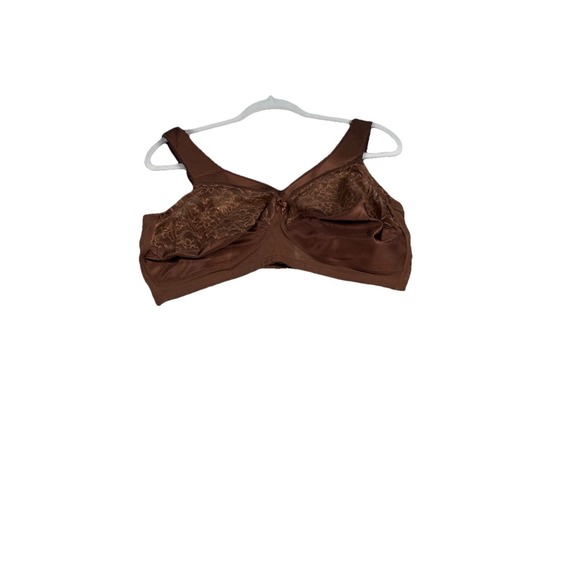 Glamorise Bra Magic lift Full Figure Lace Support Brown Size 42DD 1000 - Picture 4 of 4